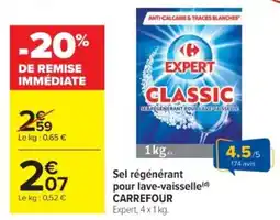 Cora Sel régénérant pour lave-vaisselle carrefour offre