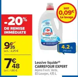 Cora Lessive liquide carrefour expert offre