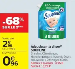 Cora Adoucissant à diluer soupline offre