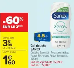 Cora Gel douche sanex offre