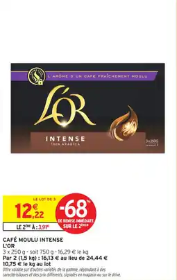 Intermarché Contact Café moulu intense l'or offre