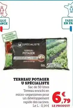 Hyper U U - terreau potager offre