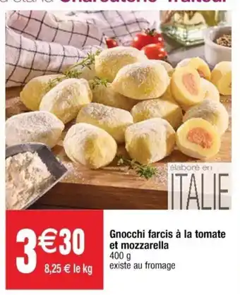 Gnocchi farcis à la tomate et mozzarella