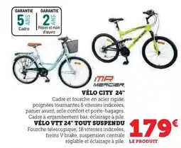 Hyper U Mercier - vélo vtt 24 city 24 offre