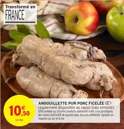 Intermarché Contact Andouillette pur porc ficelée offre