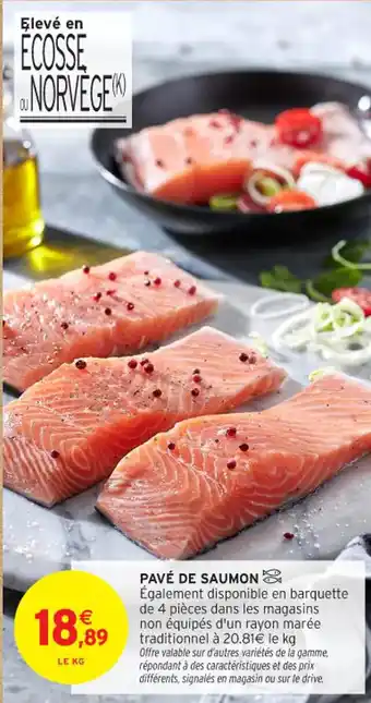 Intermarché Contact Pavé de saumon offre
