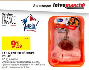 Intermarché Contact Lapin entier découpé volaé offre
