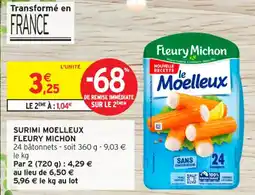 Intermarché Contact Surimi moelleux fleury michon offre