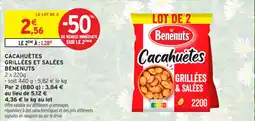 Intermarché Contact Cacahuètes grillées et salées bénenuts offre