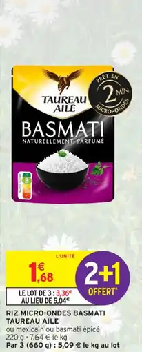 Intermarché Contact Riz micro-ondes basmati taureau aile offre