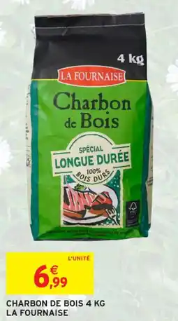 Intermarché Contact Charbon de bois la fournaise offre