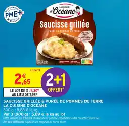 Intermarché Contact Saucisse grillée & purée de pommes de terre la cuisine d'océane offre