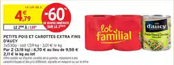 Intermarché Contact Petits pois et carottes extra fins d'aucy offre