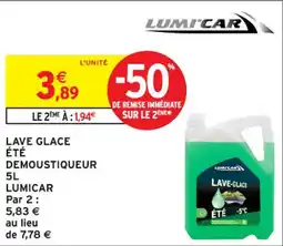 Intermarché Contact Lave glace été demoustiqueur lumicar offre