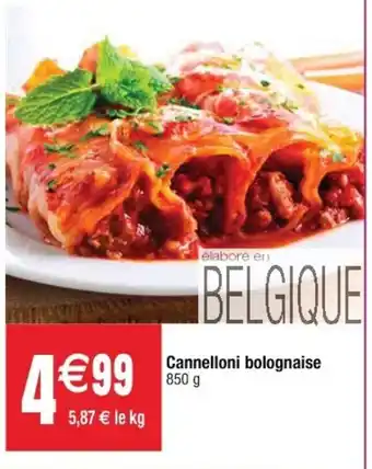 Cora x Carrefour Cannelloni bolognaise offre