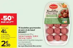 Cora 15 boulettes gourmandes de porc et de bœuf bigard offre