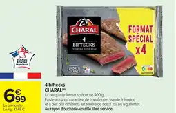 Cora 4 biftecks charal offre