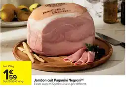 Cora Jambon cuit paganini negroni offre