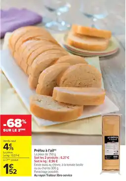 Cora Préfou à l'ail offre