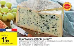 Cora Bleu d'auvergne a.o.p. la mémée offre