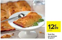 Cora Tarte fine aux pommes 12 parts offre