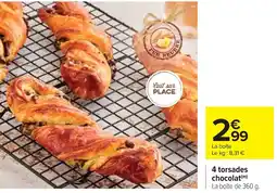 Cora 4 torsades chocolat offre