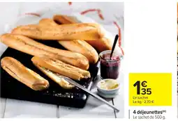Cora 4 déjeunettes offre
