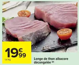 Cora Longe de thon albacore décongelée offre