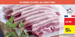 Cora Porc: poitrine tranchée à griller offre