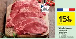 Cora Viande bovine : rumsteck à griller offre