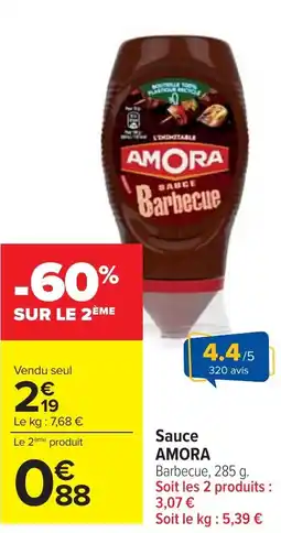 Cora Sauce AMORA offre