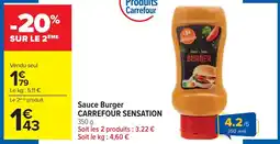 Cora Sauce Burger CARREFOUR SENSATION offre