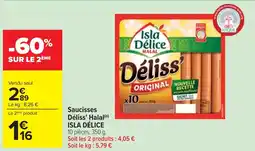Cora Saucisses DĂ©liss' Halal ISLA DĂLICE offre
