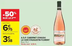 Cora A.O.P. CABERNET D'ANJOU LA CAVE D'AUGUSTIN FLORENT offre