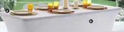 Cora Nappe extensible blanche pour table cocktail D80 offre