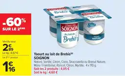 Cora Yaourt au lait de Brebis SOIGNON offre