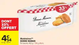 Cora x Carrefour Madeleines BONNE MAMAN offre