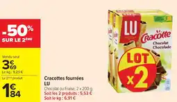 Cora x Carrefour Cracottes fourrées LU offre