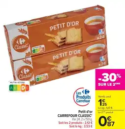 Cora Petit d'or CARREFOUR CLASSIC' offre