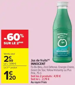 Cora Jus de fruits INNOCENT offre