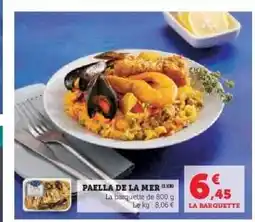 Hyper U PAELLA DE LA MER offre