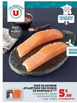 Hyper U Pavé de Saumon Atlantique des Fjords de Norvège U offre