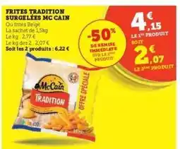 Hyper U FRITES TRADITION SURGELÉES MC CAIN offre