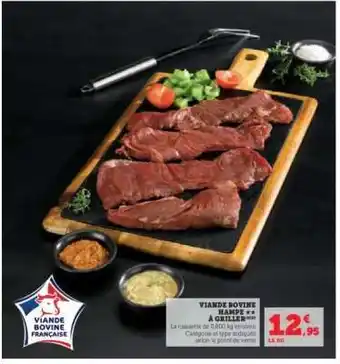 Hyper U Viande Bovine Hampe à Griller offre