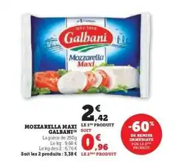 Hyper U Mozzarella Maxi Galbani offre