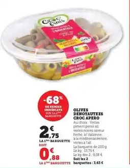 Hyper U OLIVES DENOYAUTEES CROC APERO offre