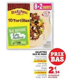 Hyper U GALETTES OLD EL PASO offre