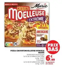 Hyper U PIZZA CROUSTIMOELLEUSE SURGELÉE MARIE offre