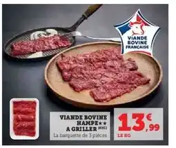 Hyper U Viande Bovine Hampe à Griller offre