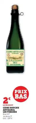 Hyper U CIDRE BOUCHE ARTISANAL LES VERGERS offre